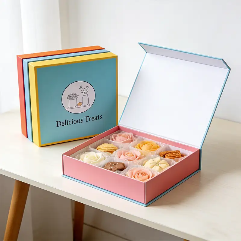 صندوق تغليف هدايا فاخر من الورق المقوى المموج، قابل لإعادة التدوير، من إنتاج شركة أوريجين فاكتوري كرييتيف، تشجيانغ. 1