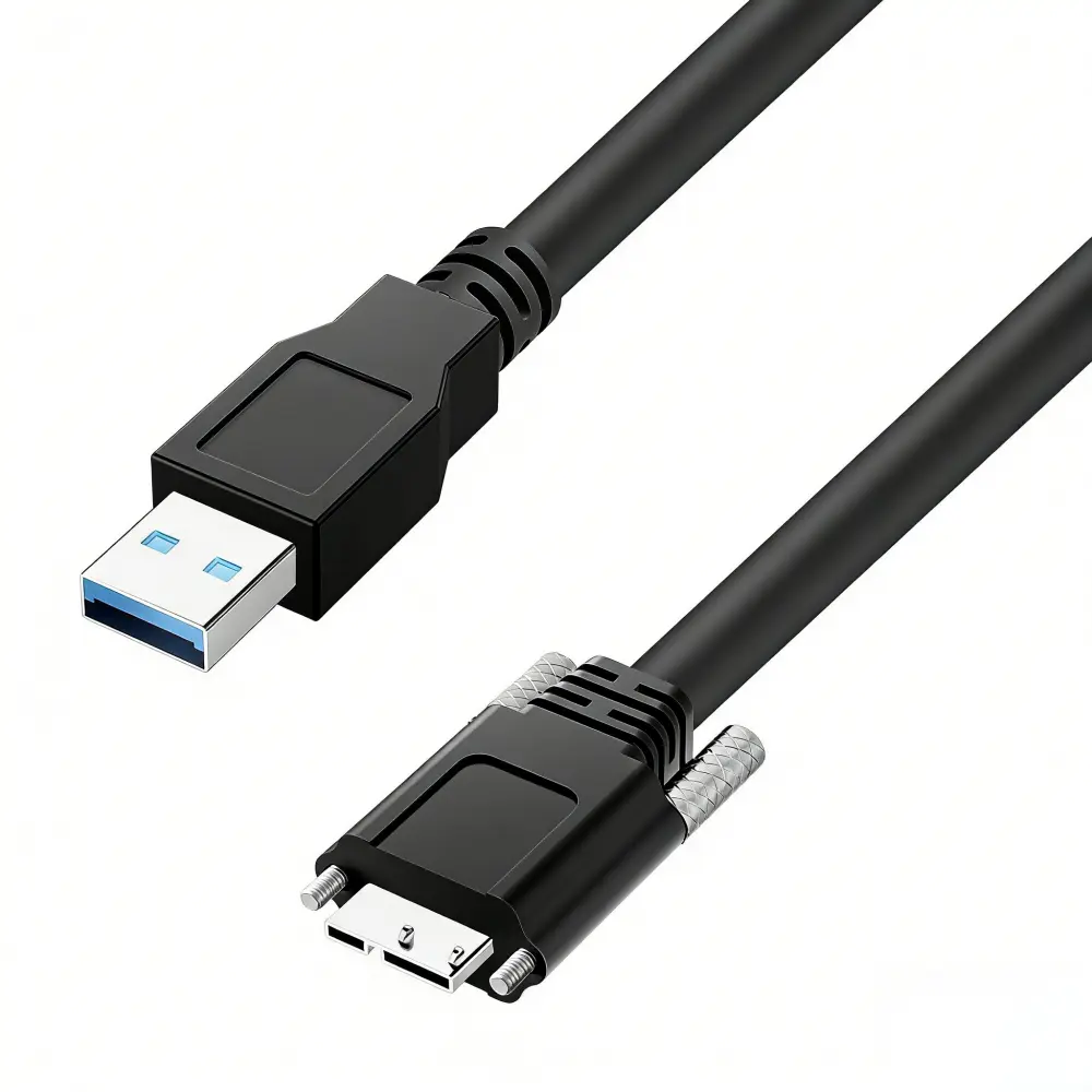 USB 3.0 Camera cable Type A to Micro-B with M2 Screw-Lock 5Gbps (1)