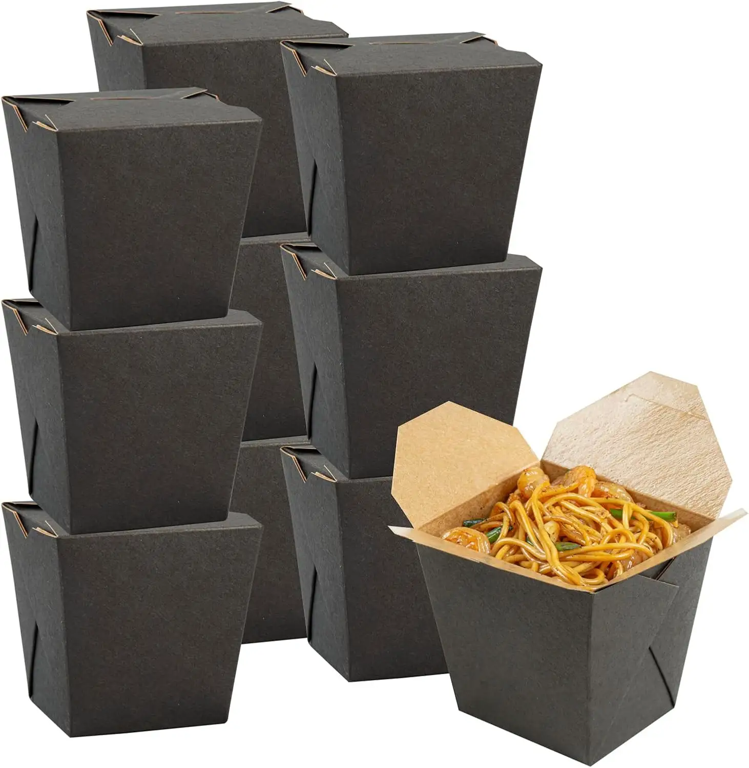 Uchampak Custom Square Bottom Buckets – Disposable Locking Lid Takeaway Container 1