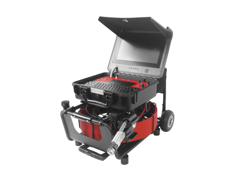 Podwójny bęben kablowy Podwójna głowica kamery System kamer z rurą obrotowo-uchylną 1