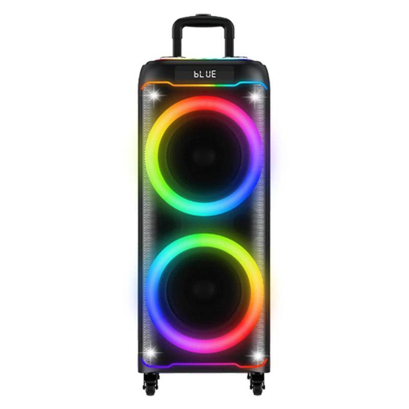 100W Trolley Bluetooth Speaker with Dual 10″ Woofers and 2.5″ |Deluxe AV AP-2106 1