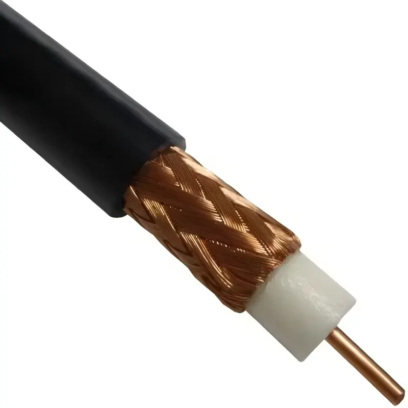 RG11 Coaxial Cable, 75Ω, F‑Type Male to Male, Quad‑Shield, Low‑Loss 5–3000 MHz 1