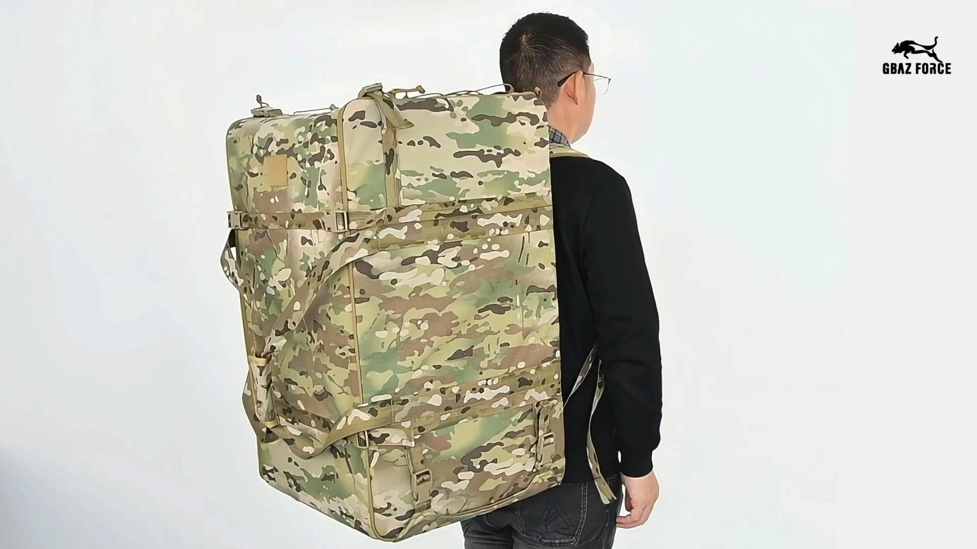 GAF 100L 500D Nylon FPV Pack Drone Bag Sammenleggbar FPV Drone Ryggsekk for 7 stk FPV Droner 1