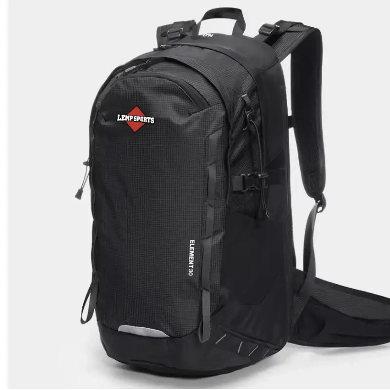 Multi-Compartment Trekking Bag with Hydration Bladder Pocket & Hip Belt, Expandable Capacity for Camping, Lemp 30L 3D Pressure-Relief Crossbody Backpack With Side Expansion 1