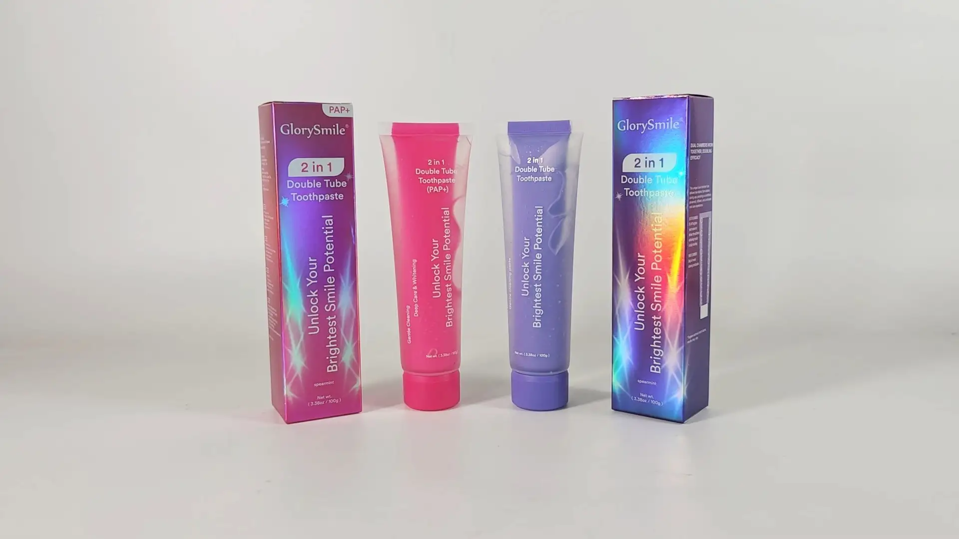 GLorysmile PAP 2 in 1 Double tube of toothpaste 1