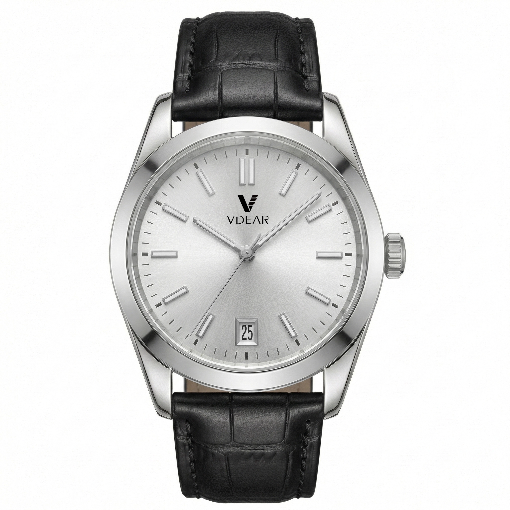 VDEAR- Custom Private Label Watch With Logo Classic Luxury Wristwatches Montre Homme Fashion High Quality Quartz Hand Watch for Men 1