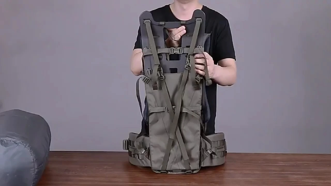 Torba myśliwska GAF o podwójnej funkcji, używana niezależnie, z ramą z włókna węglowego, o pojemności od 30 l do 120 l, przeznaczona do polowań na grubą zwierzynę 1