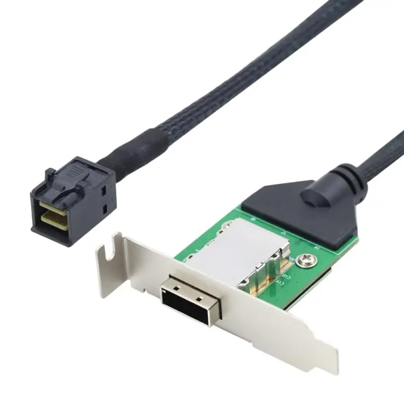 SFF‑8088 to SFF‑8087 Mini‑SAS HD Internal‑to‑External Adapter Bracket（1）