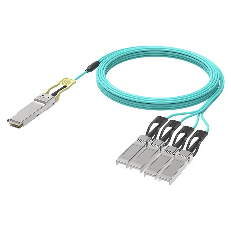 100G QSFP28 to 4×SFP28 Breakout Active Optical Cable（1）