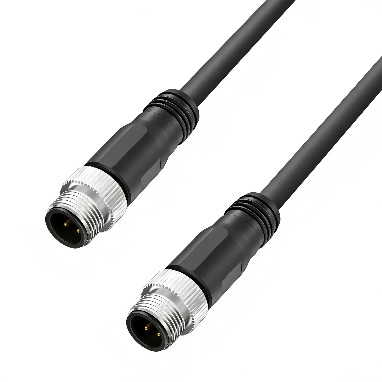 M12 A‑Code 4‑Pin Male to Open Wires Cable (1)