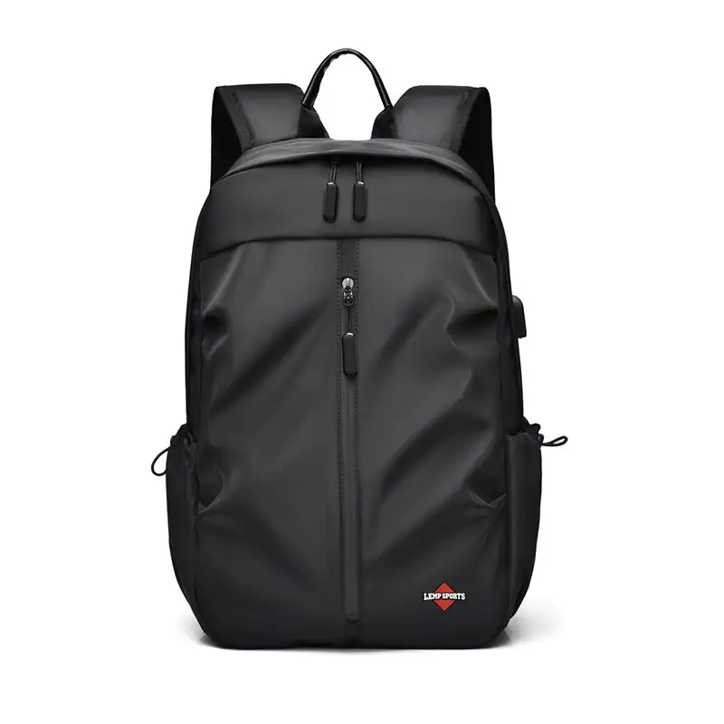 Sleek Black Backpack With Usb Charging Port For Travel 1