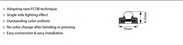 Lampu LED Mewah Tanpa Titik Tanpa Titik, Aman Tahan Air, Lembut, Tipis, 24V 2.08cm, Unit Pemotong, Pabrik Lampu- 7