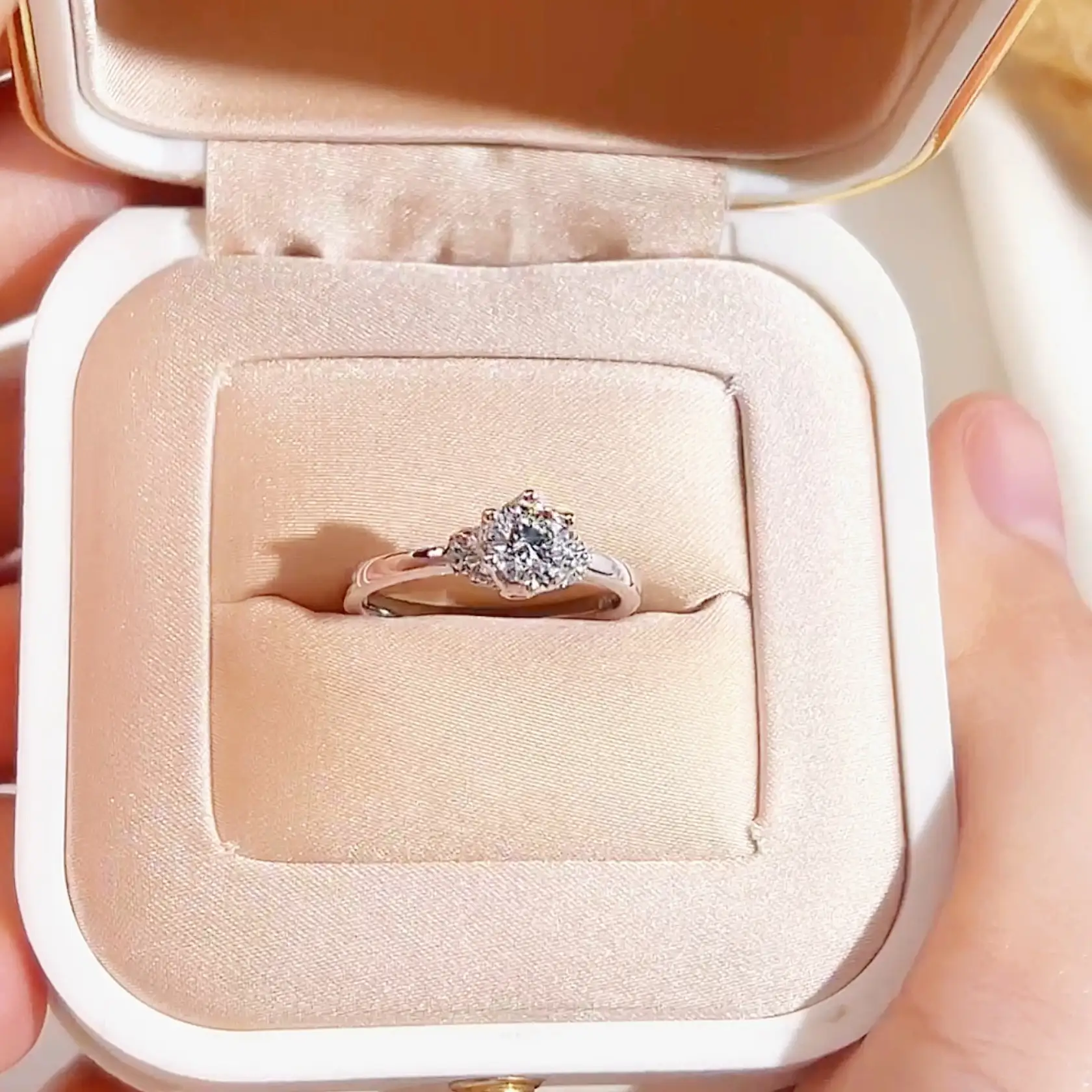 MSE-263 Crown-Inspired Lab-Grown Diamond Engagement Ring with Ruby 1