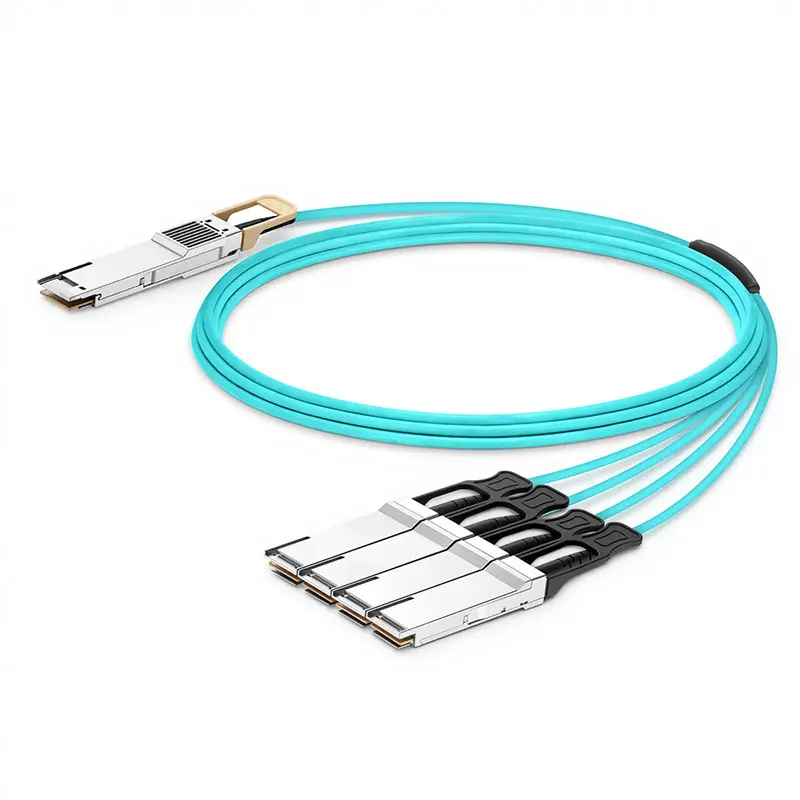 400G QSFP‑DD to 4×QSFP28 Breakout Active Optical Cable（1）