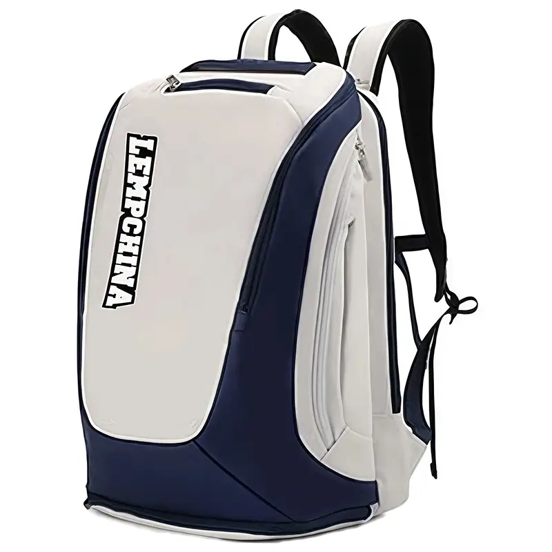 Water-Resistant Multi-Sport Racket Backpack - Full Insert Tennis Pickleball Shoe Compartment 1