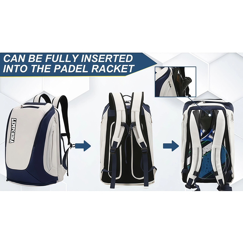 Water-Resistant Multi-Sport Racket Backpack - Full Insert Tennis ...