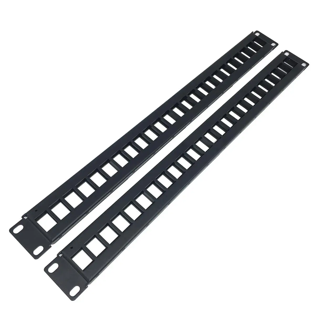 Farsince 1U 24‑Port Cat6 Shielded Patch Panel (STP), Dual‑Standard IDC (Krone/110), 19 Rack‑Mount 1