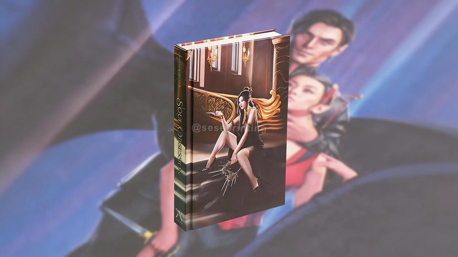 Hardback Books with Matte Cover Finish, Illustration Endpapers, Ribbon Bookmark 1