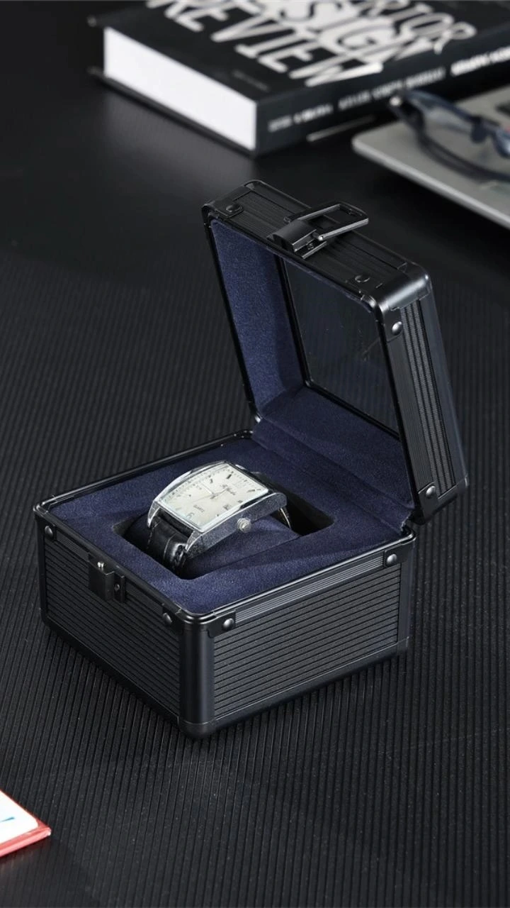 Individual Aluminum Alloy Watch Box, Mechanical Watch Display Box for Men and Women, High-End Watch Storage Box, Customizable Packaging Box-1773717196755117 1