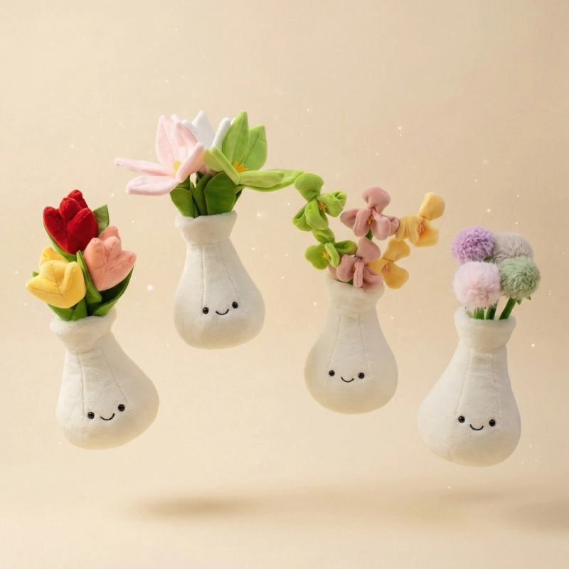 Мягкая плюшевая кукла Yortoob из серии «Цветочные композиции» — отличный вариант для украшения дома и в качестве подарка. 1