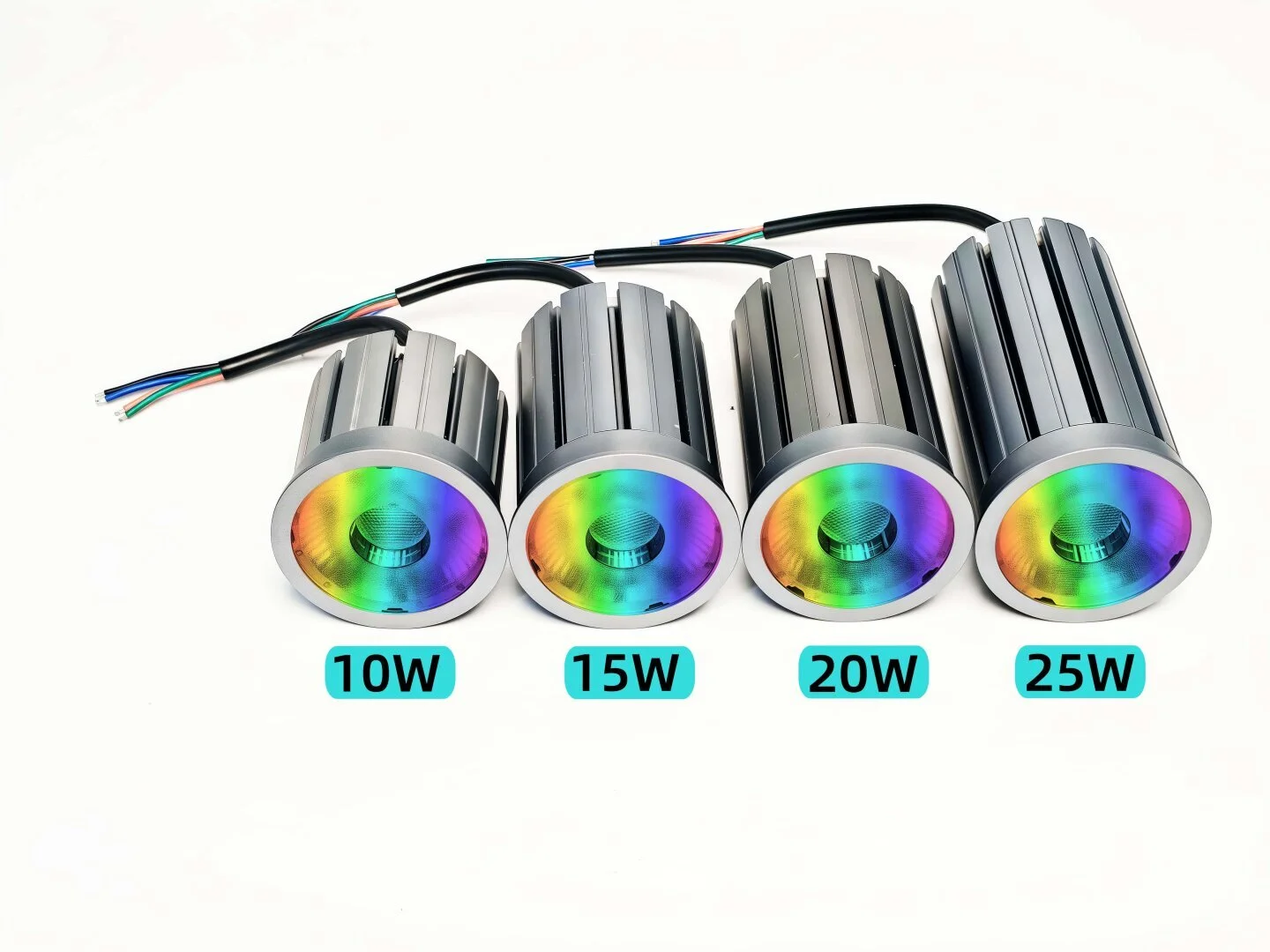 RGB+3000K+6000K 5CCT Adjustable PWM Dimmable DC24V/12V LED Spotlights 1