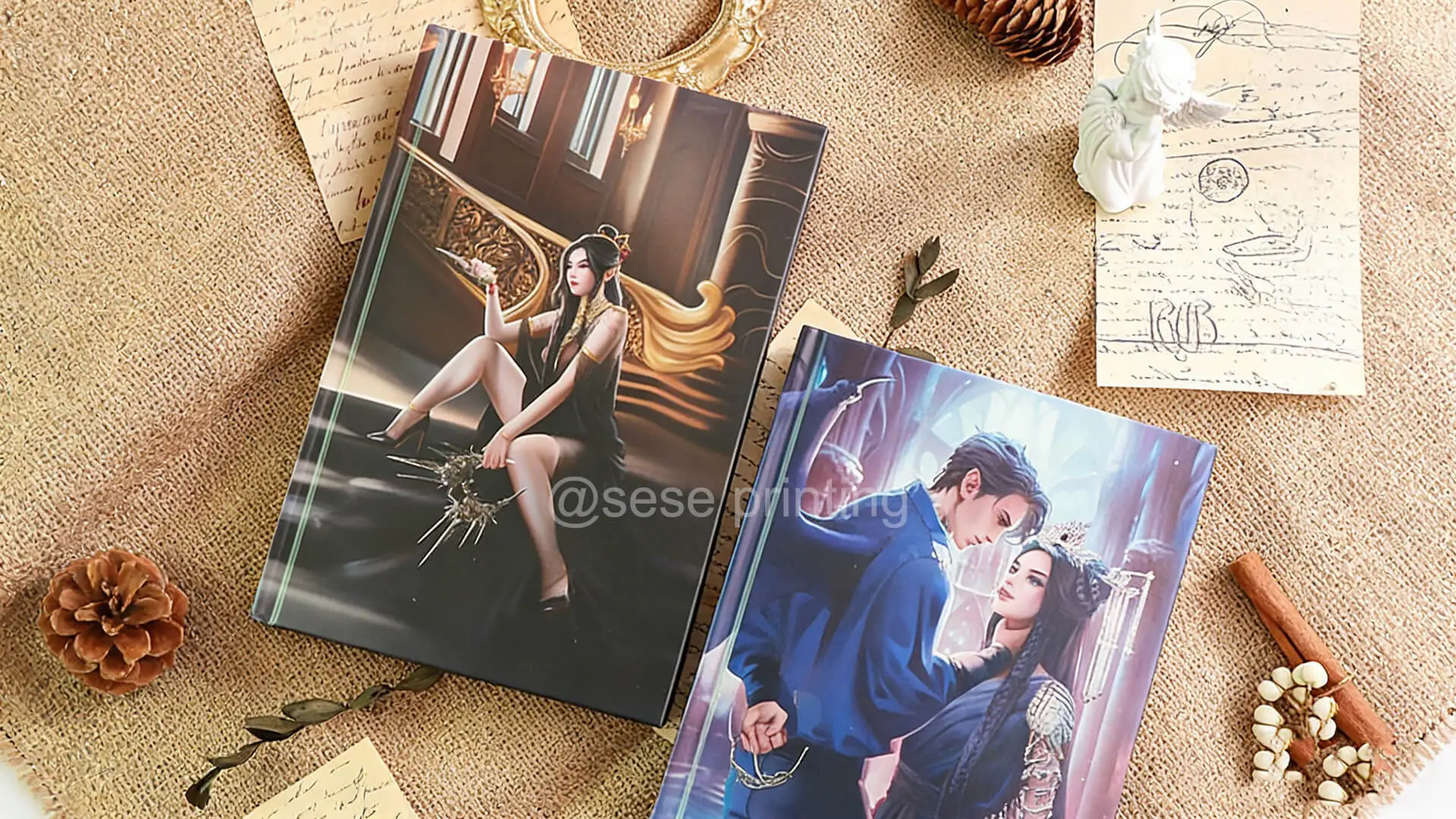 Publish My Hardcovers Book Series with Color Printed Endpapers and Ribbon Bookmark 1