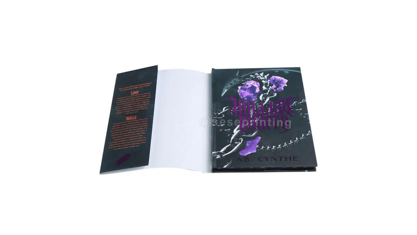 Hardcover Romance Novel with Sprayed Edges, Printed Endpapers, Foiling Dust Jackets 1