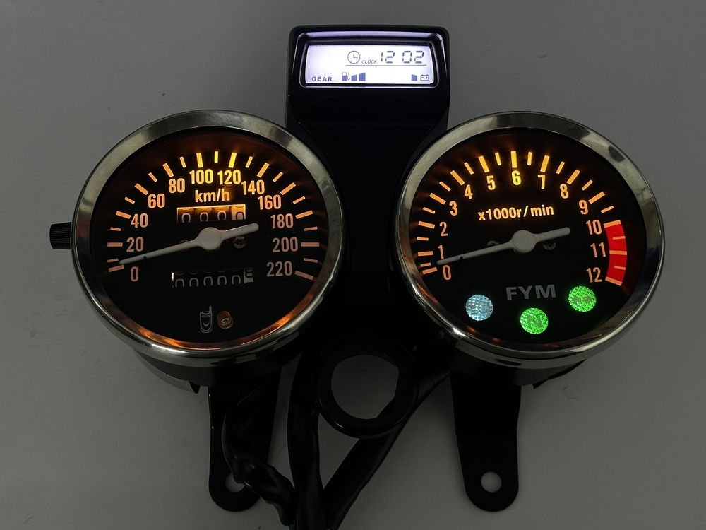 لوحة عدادات دراجة نارية لسوزوكي إنترودر 125 ED، وسوزوكي جي إن 125 كافيه ريسر، وسي جي 125 كروزر 200، وليفان إل إف 125 1