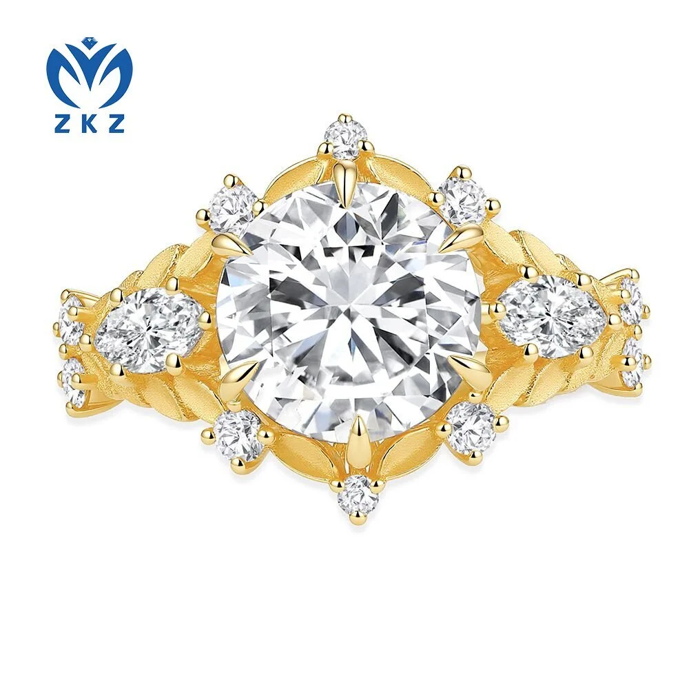 IGI Certified Lab-Grown Round Diamond Ring, 3.16ct D VVS, US Size 6.75, ZKZ-144 1