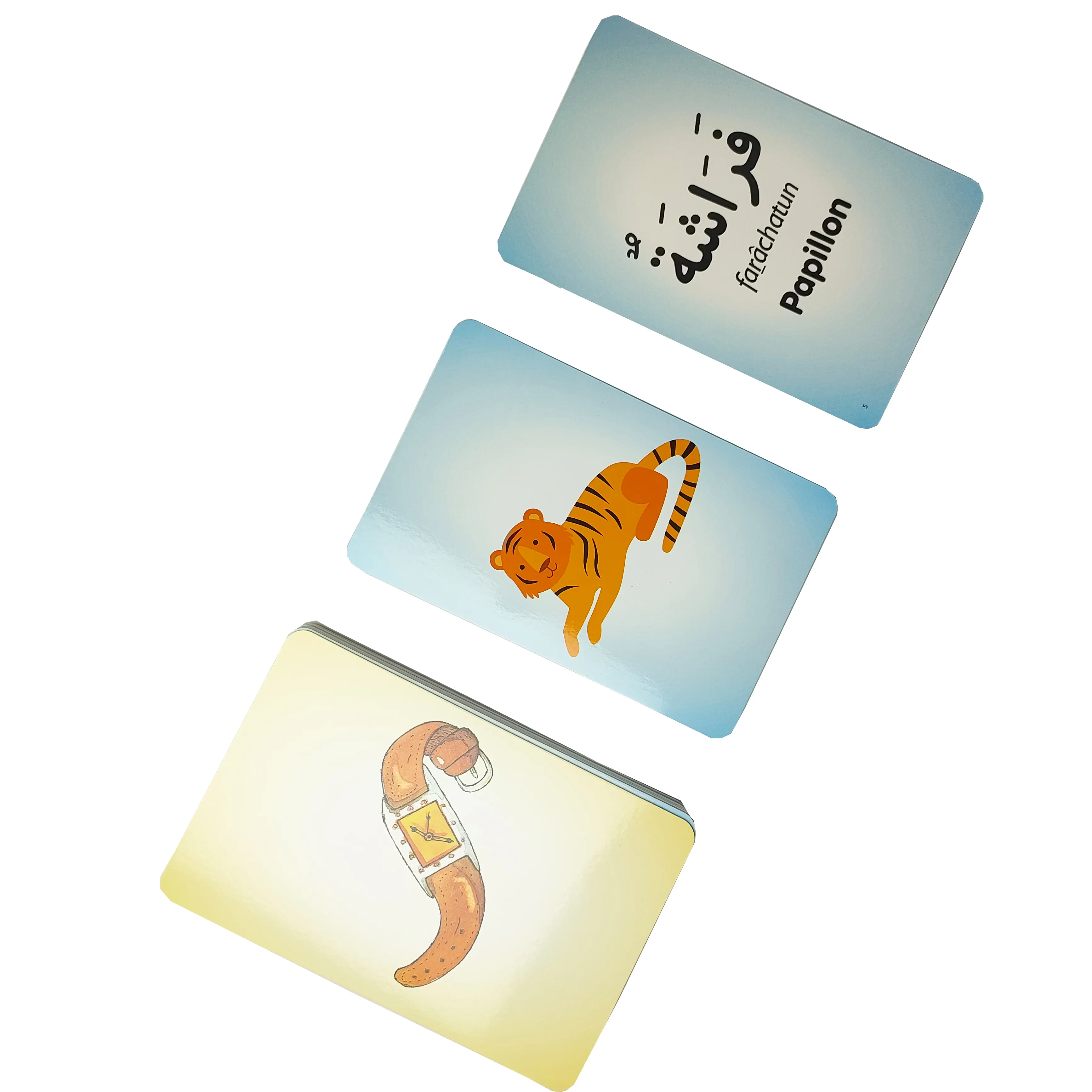 Multilingual Early Learning Flash Cards – Arabic-French-English Educational Card Set for Kids 1
