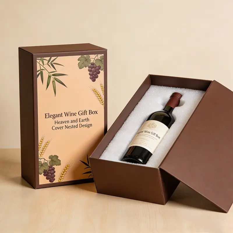 صندوق كرتوني مربع قابل لإعادة التدوير بتصميم مخصص، مغلف بطبقة لامعة غير لامعة، متوفر بأنماط مختلفة، مناسب لتغليف الهدايا والزجاجات، صندوق درج بنفسجي 1