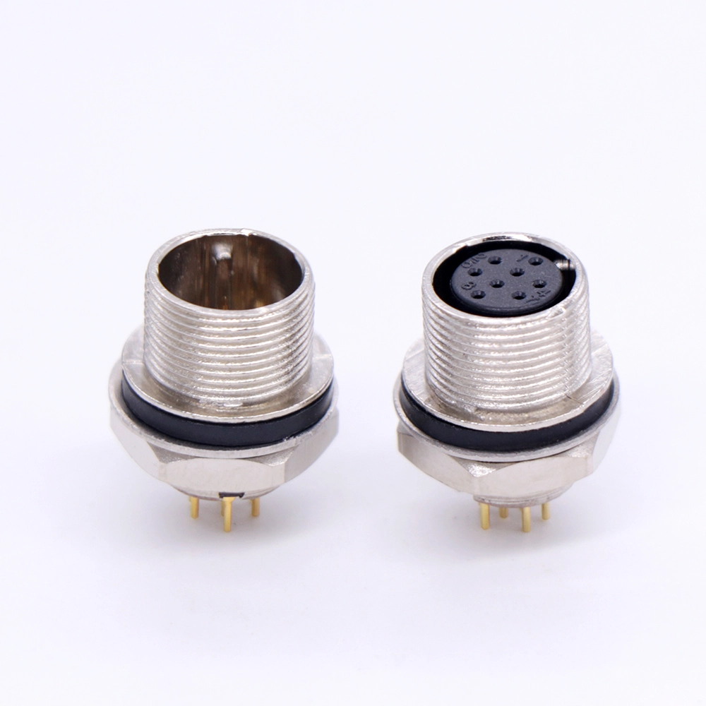 HR25-7TR board-side internal (rear) locking 4/6/8-pin  socket, soldered to PCB 1