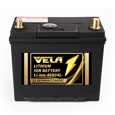 46B24L 12.8V 40AH Lithium-ion LiFePo4  2000 Cycles Life  Car Batteries for Standard Cars & SUVs 1