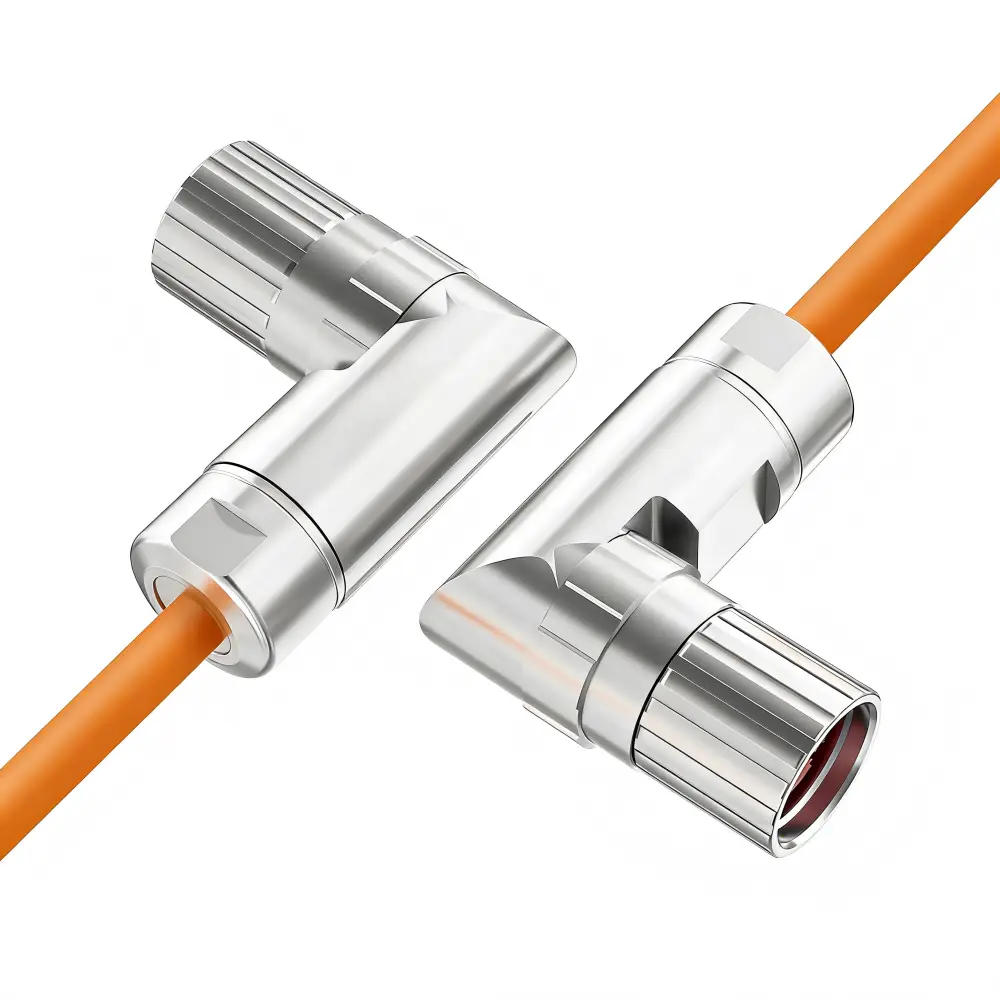 V90 Servo Motor Angled M23 4Pin Power Cable (1)