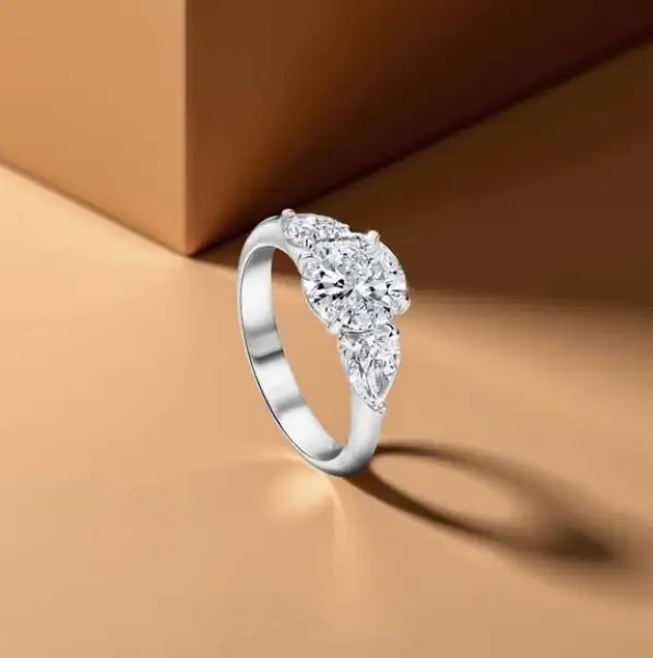 2.01CT D VS1 Round Lab Diamond, Ring size 52, 14k White Gold Ring 1