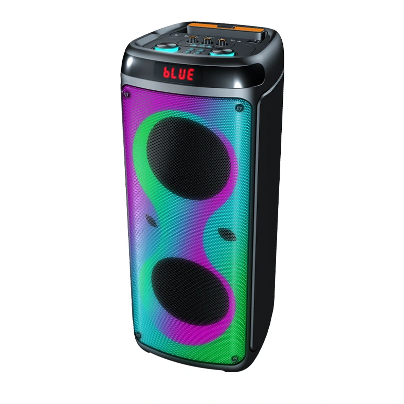 60W Party Speaker with Dual 8″ Woofers Lighting surrounds | Deluxe AV AP-G263 1