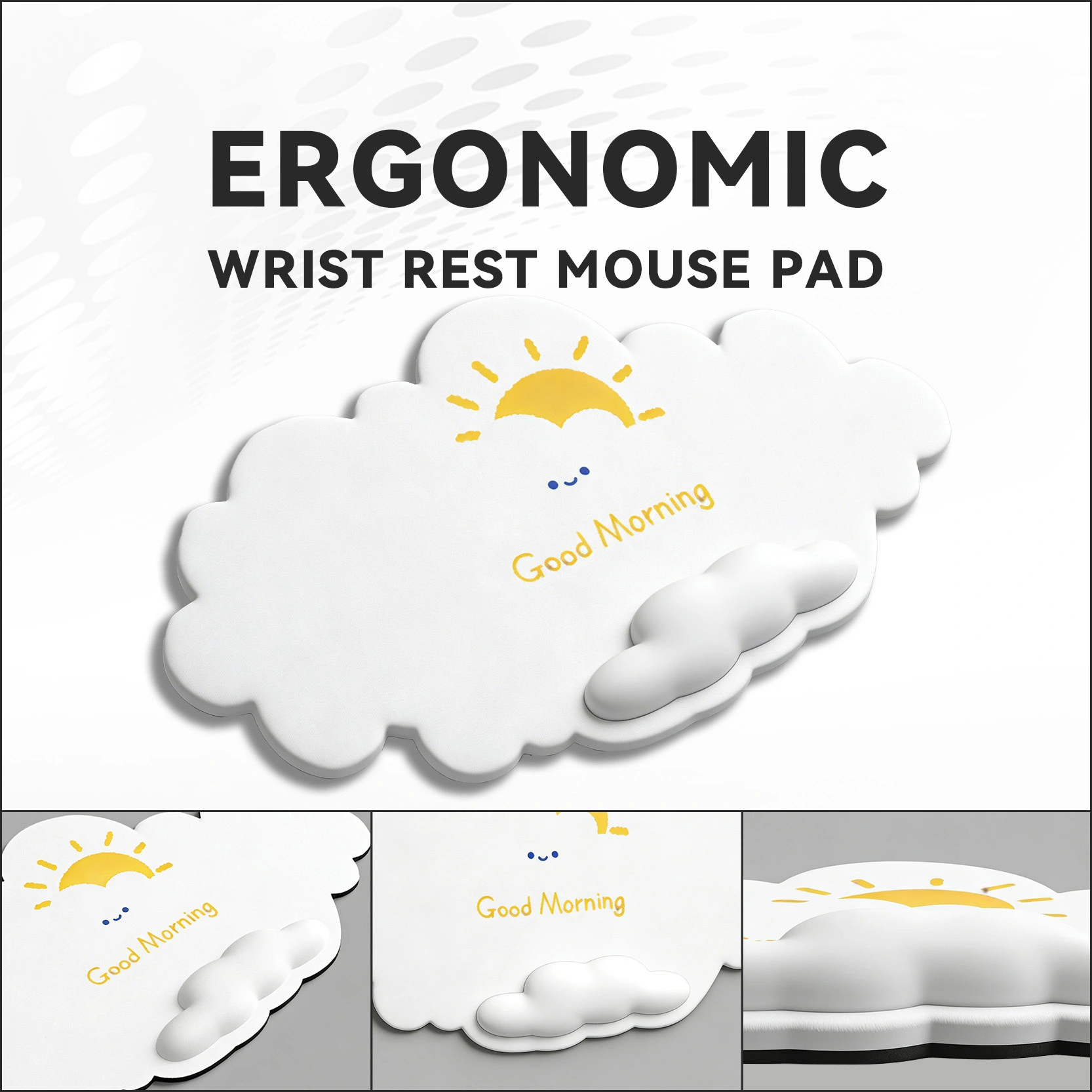 Office mouse pad with a wide variety of printing styles, compatible with various wrist rest designs