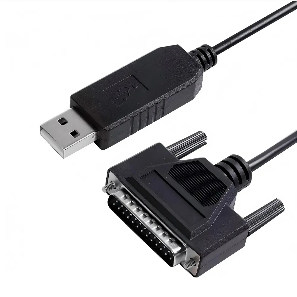 USB-A to DB25 Male RS232 Serial Cable (1)