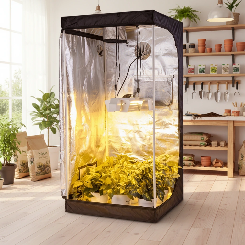 نظام خيمة زراعة داخلية بتقنية المايلر المائية - إل كيه أغري 1