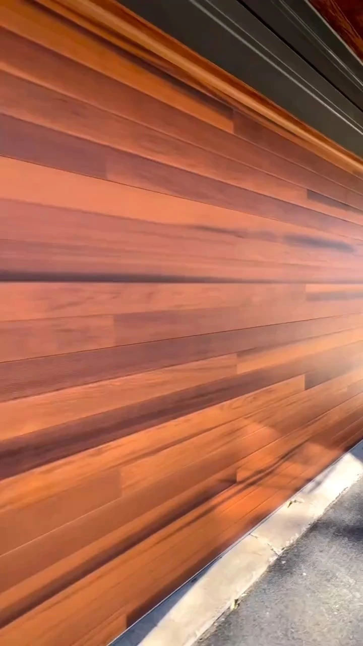 Durable Faux Wood Steel Insulated RV 18 Garage Doors | Weather-Resistant & Affordable 1