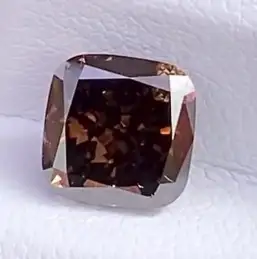 Messi Jewelry 2CT Brown Diamond Cushion shape 1