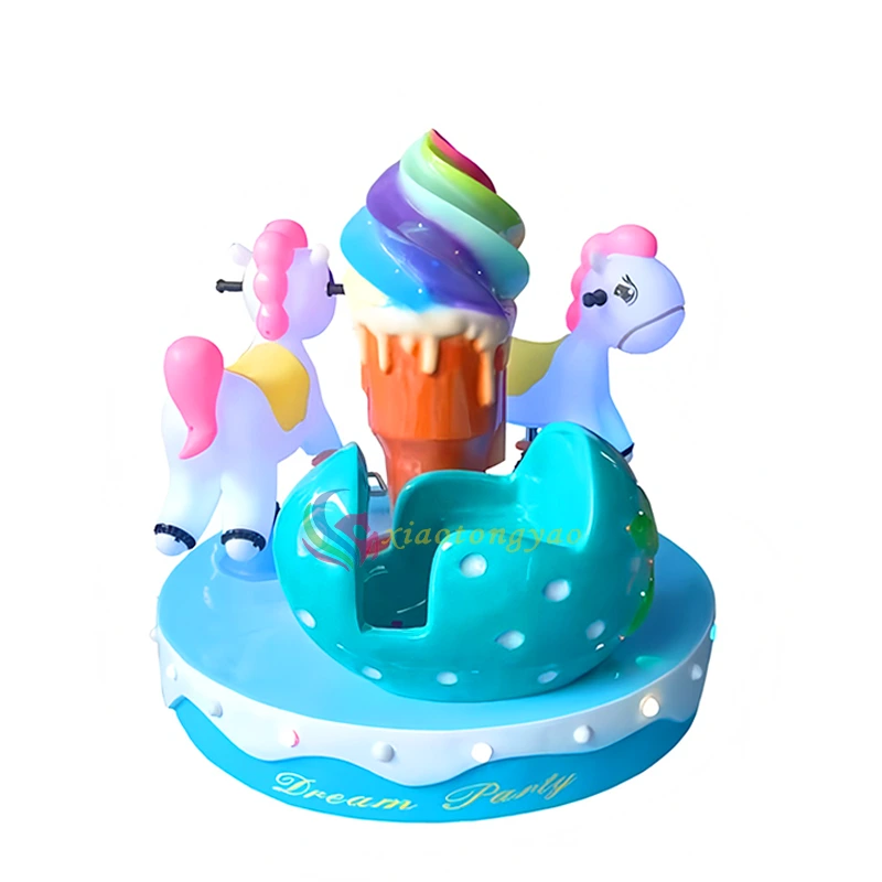 حفلة خيالية - مُحلي قوس قزح - لعبة دوارة صغيرة لثلاثة أشخاص 1