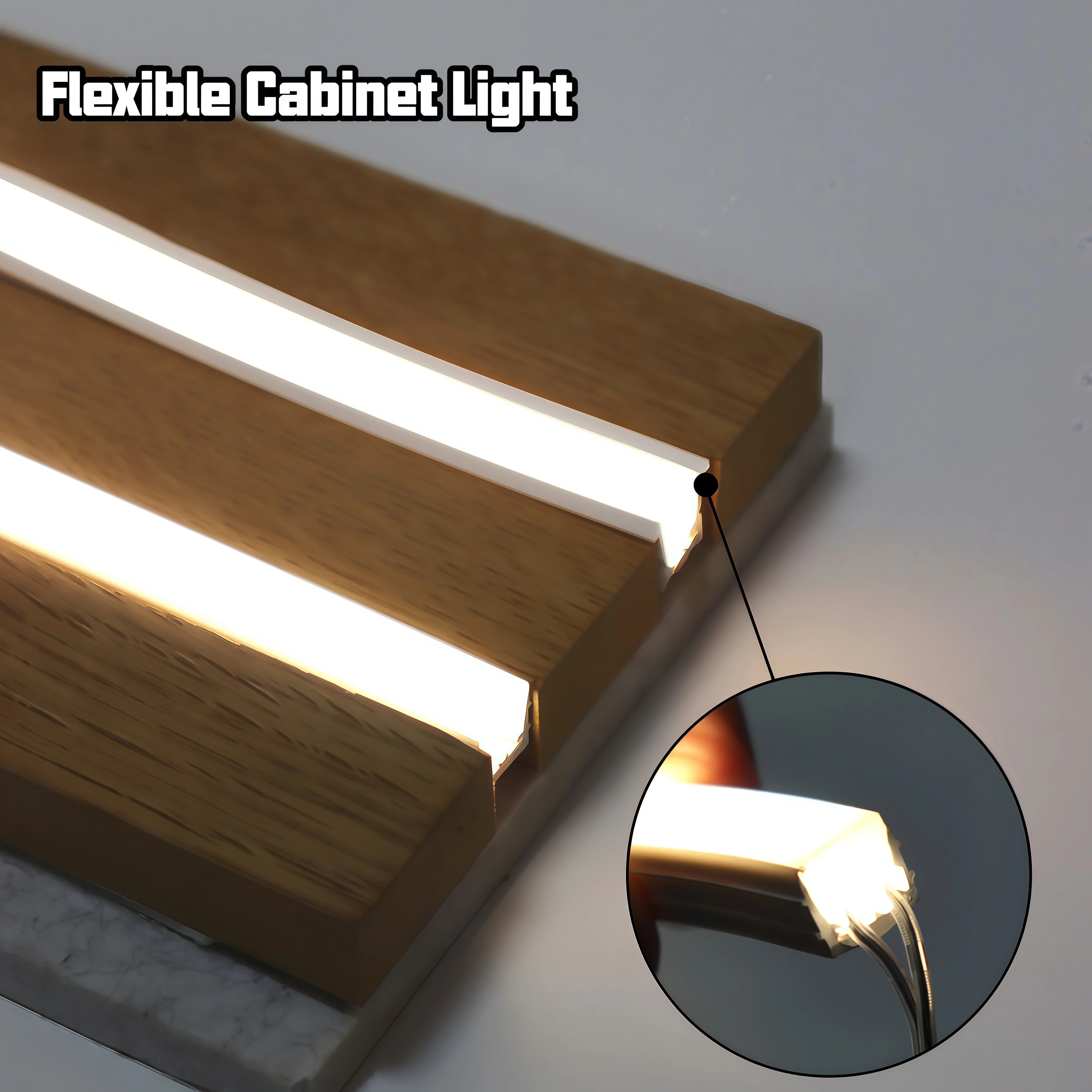 Bande LED néon en silicone, sécable à volonté, étanche IP67, pour éclairage extérieur. 1