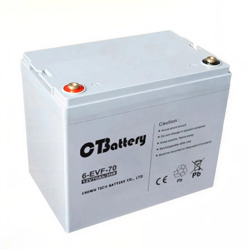 Deep Cycle Power Battery 6-EVF-70 12V 70Ah for Amall Electric Vehicles 1
