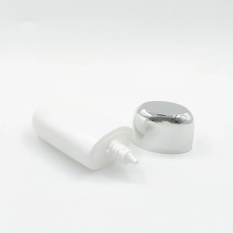 50ml Luxury Empty Oval Sunscreen Bottle Custom Plastic Squeeze Lotion Bottle Cosmetic Bottle 1