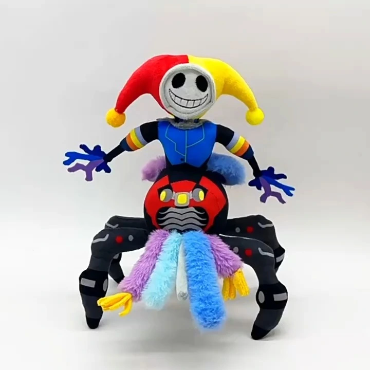 The Amazing Digital Circus Hybrid Jester Spider Plush Toy 30cm Soft Stuffed Doll, Crossover Design, Ideal for Fan Collection & Gifting 1