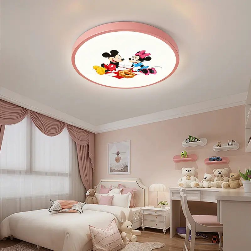Disney Mickey Minnie|ceiling light for kids room|soft light eye caring light|easy install children's ceiling light 1