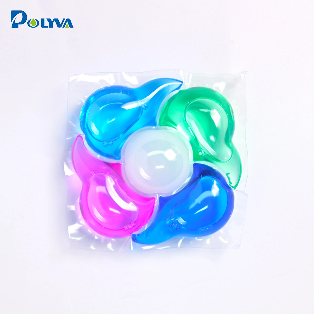 POLYVA 5 chamber water-soluble laundry pods, 5 in 1 laundry capsules 1
