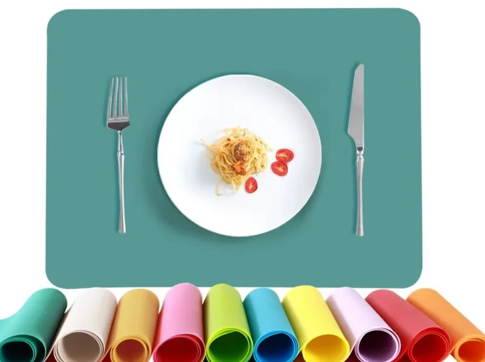 Силиконовые подставки под тарелки, детские подставки под тарелки, водонепроницаемые подставки под стол, термостойкие нескользящие подставки под стол для обеденного стола. 1