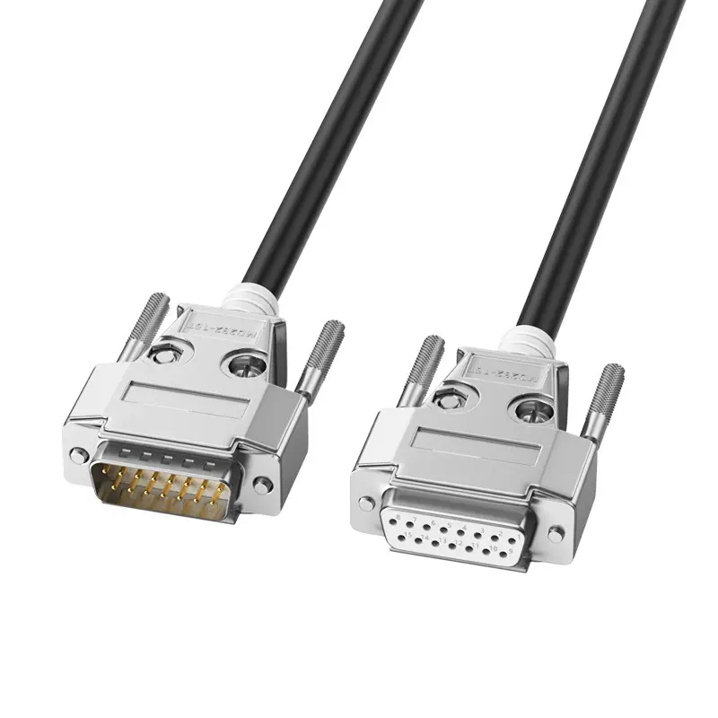 DB15 Male-to-Female Cable, Metal Shells (1)